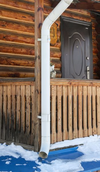 Porch Downspout Installation in New Albany