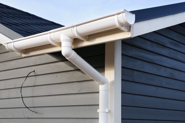 PVC Rain Gutter Installation in New Albany