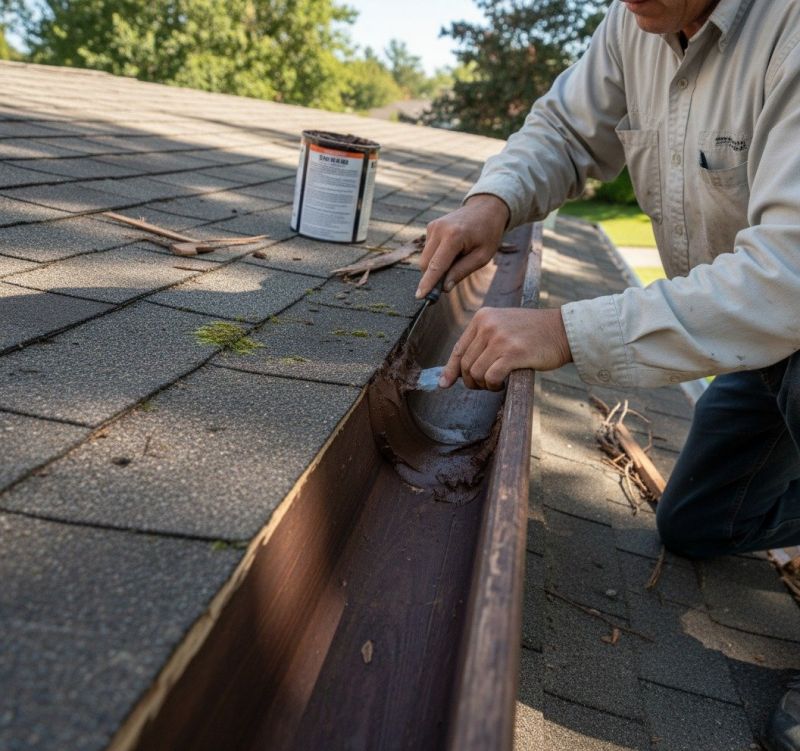 Church Gutter Repair detail